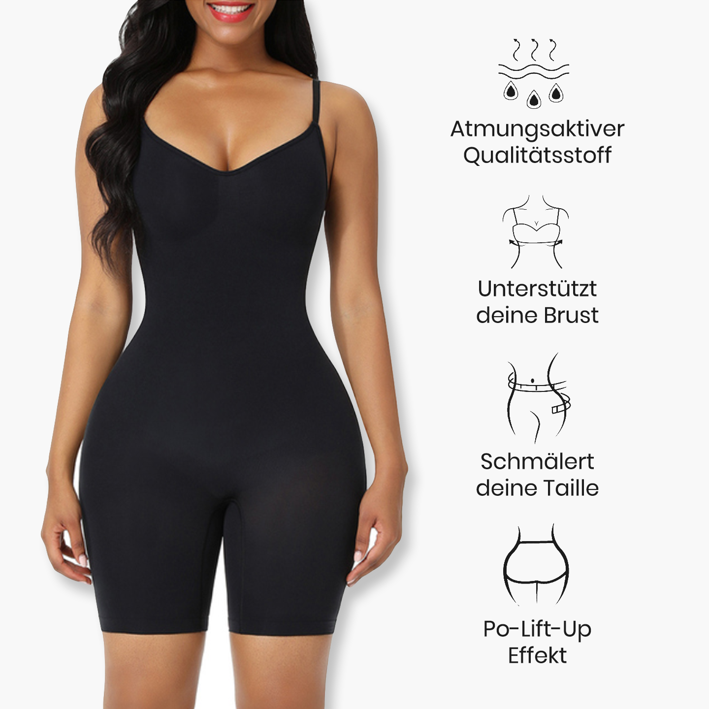 Bodysuit Sculpting Shapewear mit Shorts – Perfekte Form und Komfort für jeden Anlass