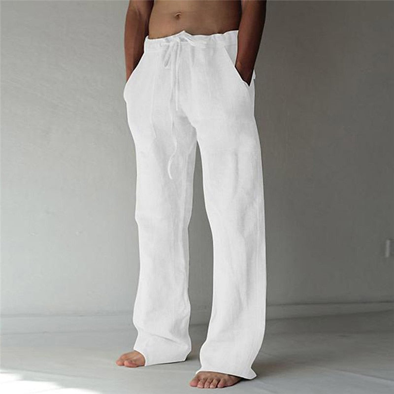 Herren Baggy Leinenhose
