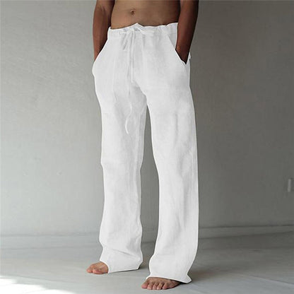 Herren Baggy Leinenhose