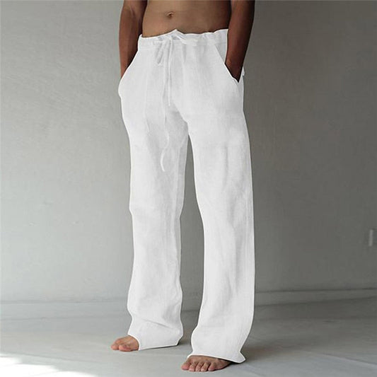 Herren Baggy Leinenhose